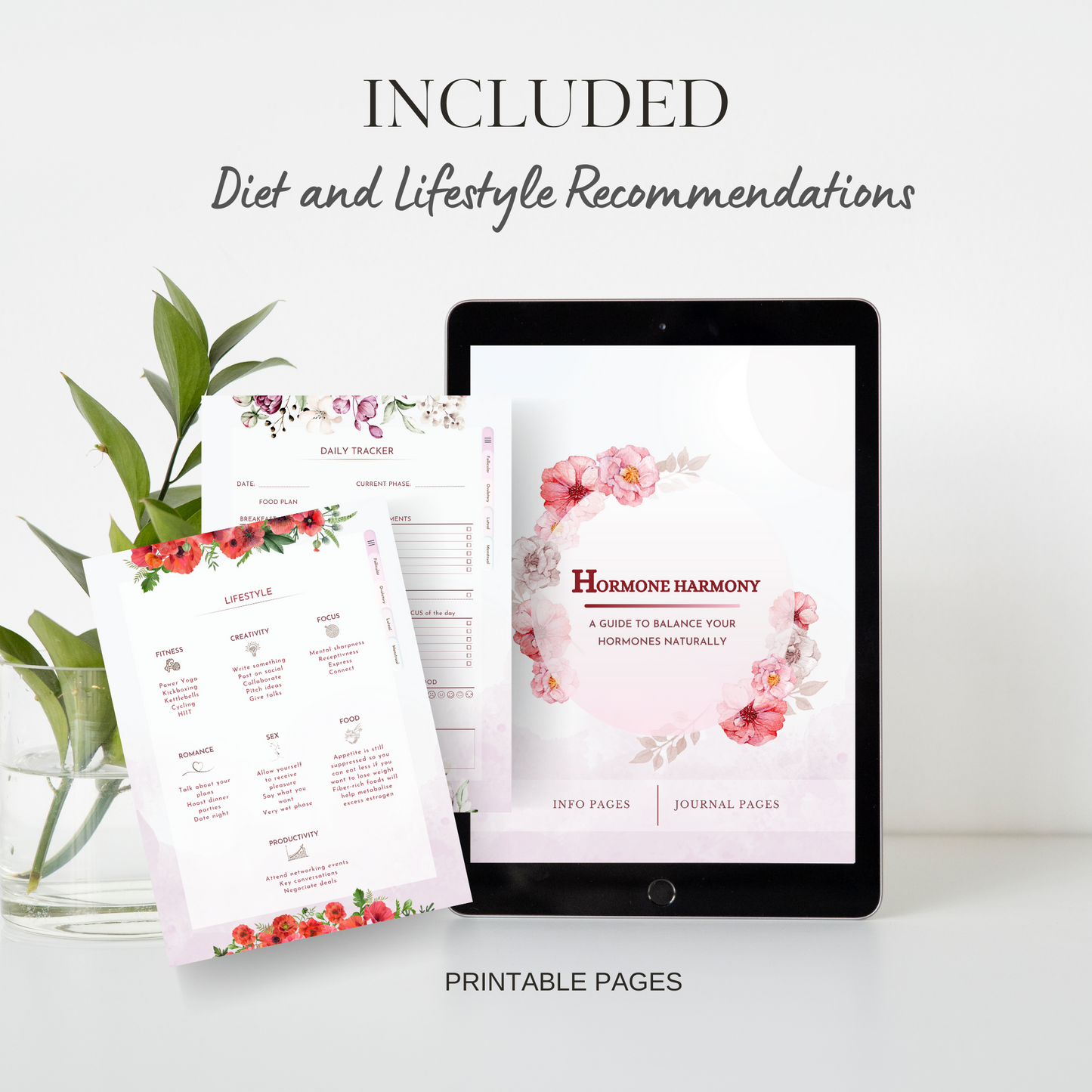 Hormone Harmony Digital Planner: Master Hormonal Health - PMS Relief, Enhanced Fertility, Mood & Wellness Tracker